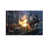 Modern Art Photography Photographs on The Walls of A Steel Mill Workshop Decorate Posters Wall Art P