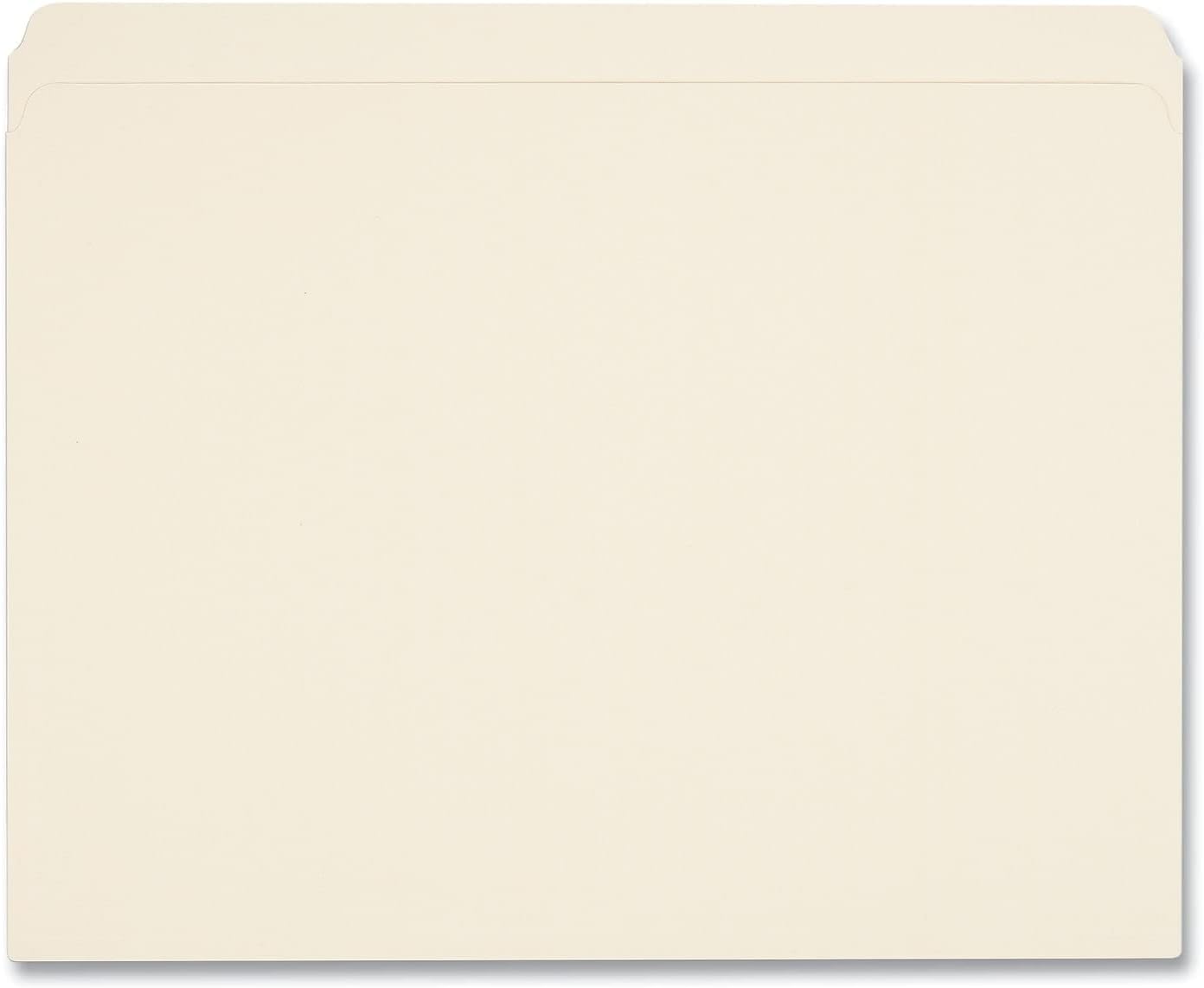 Universal 12110 File Folders, Straight Cut, One-Ply Top Tab, Letter, Manila (Box of 100)