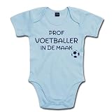 Rompertje - Baby rompertje met tekst: Prof voetballer in de maak - Organic katoen