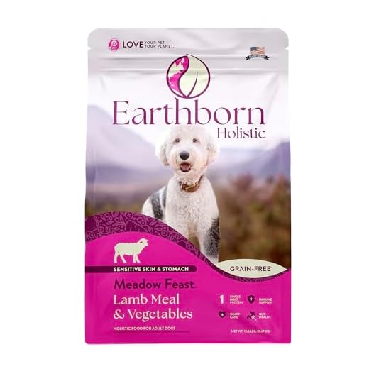 Earthborn Holistic Meadow Feast Lamb Meal & Vegetables Grain-Free Dry Dog Food 12.5 lb