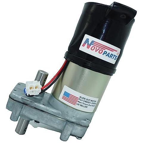 NOVOPARTS 386327 520555 523725 RV Slide Out Motor Replacement for Power Gear Slide Out Motor 386327 520555 523725 Maxi Torque Dual Shaft Cover