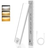 EAUTOR 126 LED Under Cabinet Lighting Wireless,Magnetic Closet Light,Motion Sensor/Hand Sweep Contro