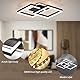 ANTENLICHT Led Deckenleuchte Wohnzimmerlampe Work with Alexa und Google Assistant,40W Deckenlampe Led Dimmbar Mit Fernbedienung APP,Mit Nachtlicht Memory-Funktion, für Esszimmer Schlafzimmer (Schwarz)
