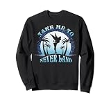 Disney Peter Pan Tinkerbell Silouhette Take Me To Never Land Sweatshirt