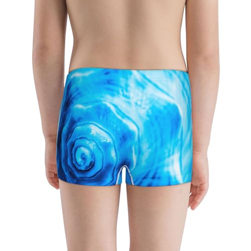 Boys' Cotton Boxer Brief Soft Underwear-Blue Shell3