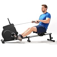 Panana 2-in-1 Magnetic Rowing Machine, Foldable Rower with Pedals