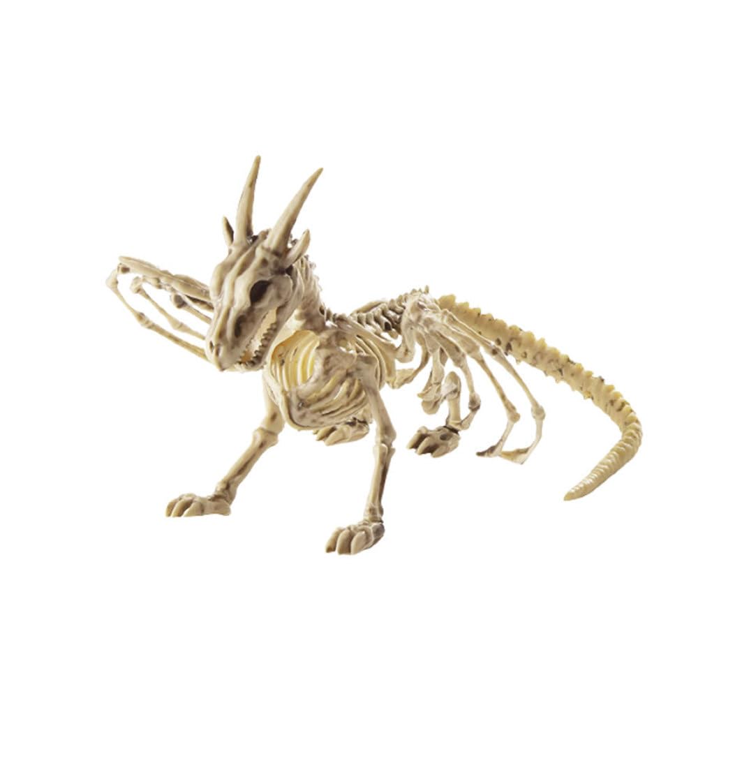 Snner Decoraciones de Halloween decoración de Esqueleto de dragón plástico Vidas alguacy Dragon Esqueleto de dragón de Miedo Adorno de Huesos de Animales.