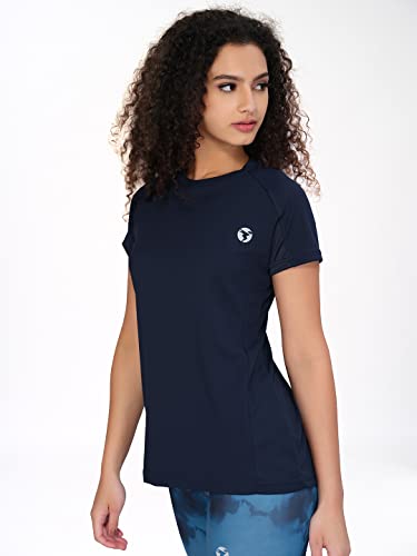 Image of TECHNOSPORT Women's 100% Polyester Regular Fit T-Shirt