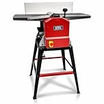 LUMBER JACK 10 x 5 Inch Planer Thicknesser with HSS Twin Blades, Dust Chute, & Legstand for Woodworking
