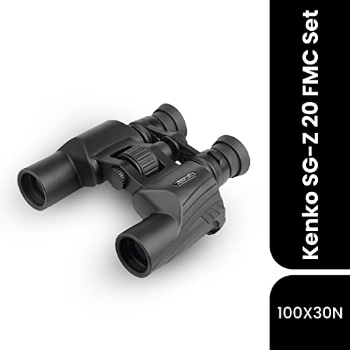 Kenko High Power Zoom Binocular, Sg-Z 20-100X30 N Fmc Smart Phone Holder Set, Magnificant 20X To 100X, Full Multi-Coating For Sports, Concerts, Hunting, Outdoor & Observation Of The Moon 239906, Black #TOP1
