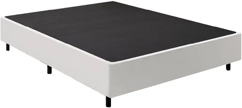 Cama Box Base Casal Queen 1,58m Linho Branco