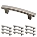 Franklin Brass Heirloom Silver Pierce Handle Pull, Cabinet Handles and Drawer Pulls for Kitchen Cabinets and Dresser Drawers, 3 Inch, 10-Pack, P29519K-904-B, Cabinet Hardware