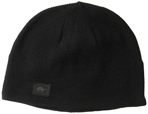 Turtle Fur Men's Solid Merino Wool Nordic Winter Beanie Hat Black - One Size