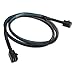 Sonilco High Performance HD Mini SAS SFF-8643 to SFF-8643 Cable Digital Black Cord (1 Cable, 1 M / 3.2 Feet)