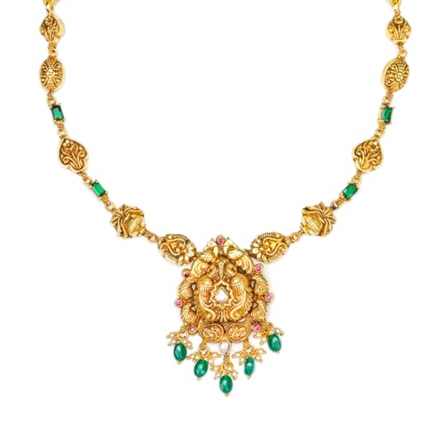 Shaya by CaratLane 925 Silver Ananya Necklace in Gold Plated Gifts for & Girls