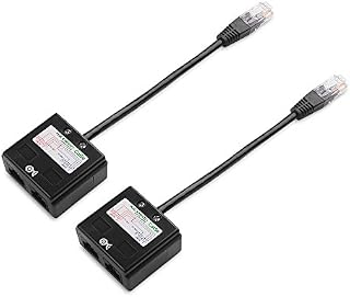 Cable Matters RJ45 Splitter Ethernet Cable Share Kit in Black up to 100