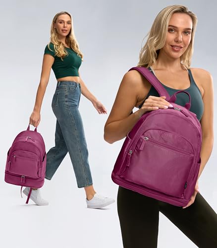 Image of Uselike Gym Backpack for Women Men, Lightweight Gym Bag with Shoe Compartment, Waterproof Workout Backpack with Wet Pocket