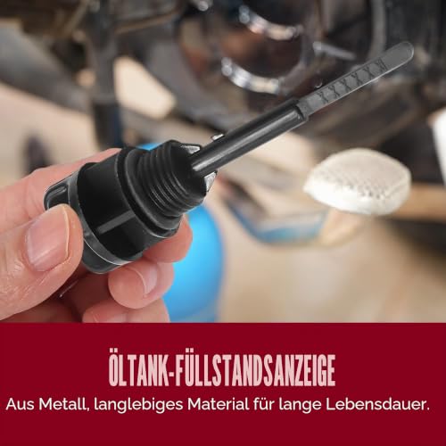sourcing map Öl Tank Füllstandsanzeige Messstab Für GY6 125 2 Stücke