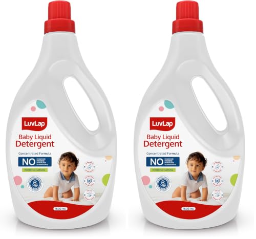 Image of LuvLap Baby Laundry Detergent 1500ml, pH Balanced, No harsh chemicals, Safe for mommy's hands & baby's skin, Anti-Bacterial, Softens clothes & Removes Stains & Odour, Dermatologically tested Liquid