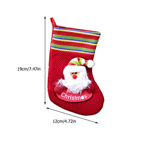 Meias de Natal de pelúcia PretyzOOM com estampa de rena de Papai Noel e tremendo de árvore de Natal