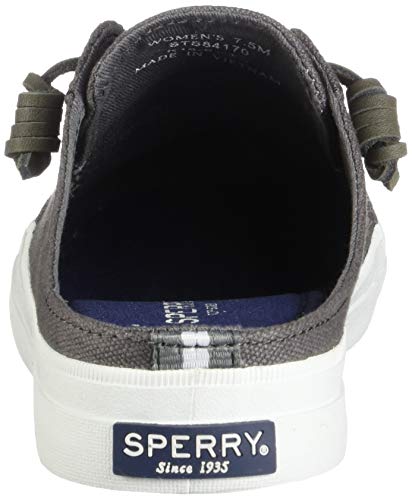 Sperry Women's Crest Vibe Mule Canvas Sneaker, Grey, 5 M Us #TOP2