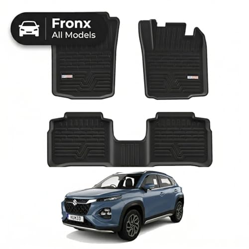 Image of 3D TPE Car Floor Mat for Fronx (All Models) Custom Fit, Heavy Duty & Anti-Slip Fronx Floor Mat | Easy to Clean, All Weather Resistant, Waterproof & Dustproof Car Foot Mat