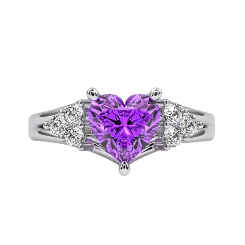 Image of Zarkan 925 Hallmark Heart Pure Silver Rings