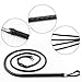 Heavelove Faux Leather Horse Whip Long, Riding Whip Costume Accessory, Non Slip Bull Whip Equestrianism Whips for Outdoor Riding Racing Sports Equestrianism Tool Stage Performance Cosplay (Black)
