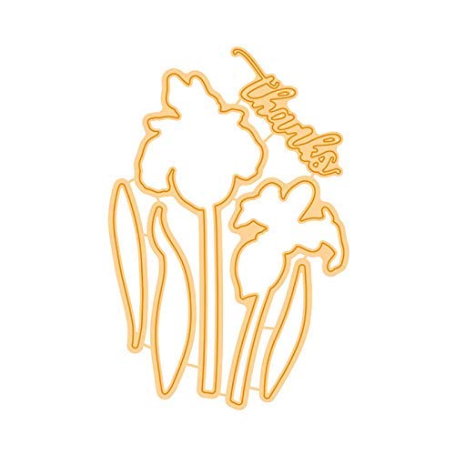 Matrice de découpe fleurs 7,1x10,4 cm pour scrapbooking précis