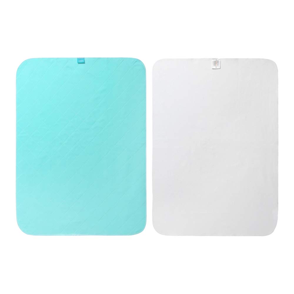 Beedsooth Set di 2 Assorbente Impermeabile Coprimaterasso, Lavabile Incontinenza Protezioni Materasso Foglio per Bebè Bambini Adulti Animale Domestico, Anziane - Verde, 86x132cm