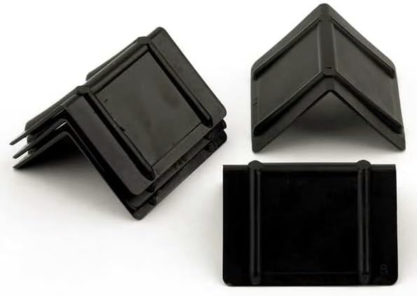 1000 Pack Black Strap Guard Edge Protectors; Heavy Duty Plastic; For Shipping Freight Cargo Boxes Maximum 1-1/4" Strapping