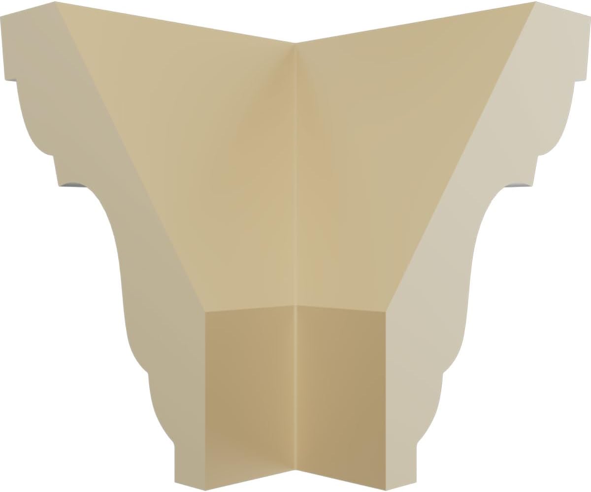 Ekena Millwork MOC03X03PA-CASE-4 Outside Corner for Moulding MLD03X03X04PA (4-Pack), 3"P x 3"H, Primed, 4 Pack