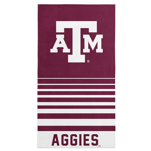 Northwest Texas A&M Aggies NCAA Striped Jacquard Beach Towel 36 x 72 Inches