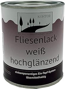 KONTOR Fliesenlack Weiß Hochglänzend 750ml
