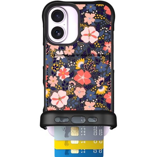 Scooch for iPhone 17 Wallet Case Card Holder, Wingmate, Wildflowers