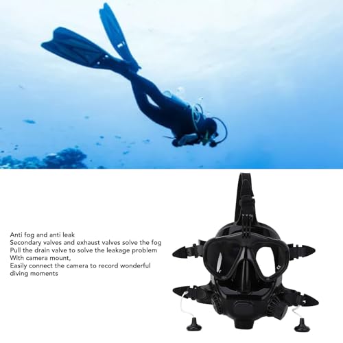 Full Face Diving Mask,Anti Fog 180° View Panoramic Dive Mask with Camera Mount for Diving by Keenso - Image 7