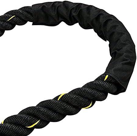Yaheetech Battle Rope 9.2M Heavy Exercise Ropes 38mm Strength Training Ropes Battling Ropes for Home Gym Strength Workout