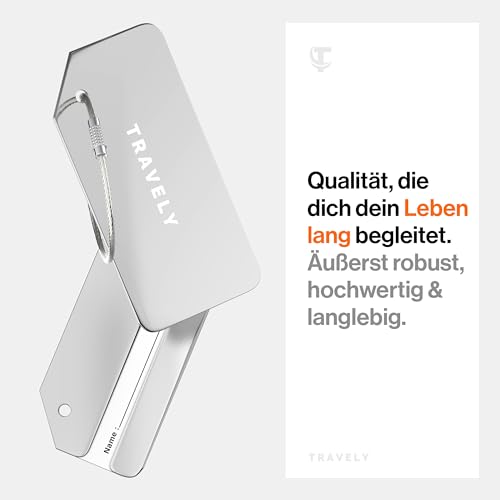 Kofferanhänger Travely – Premium – Sichere Gepäckanhänger im 2er Set