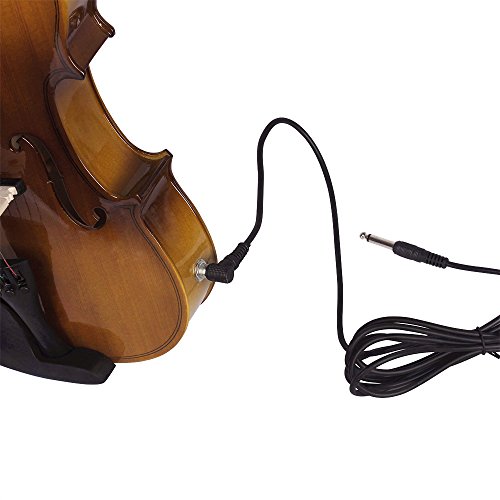 Eryue 4/4 Full Size Acoustic Eq Electric Violin Fiddle Kit Solid Wood Spruce Face Board With Bow Hard Case Shoulder Rest O Cable Extra Strings Clean Cloth Retro Sunset #TOP3