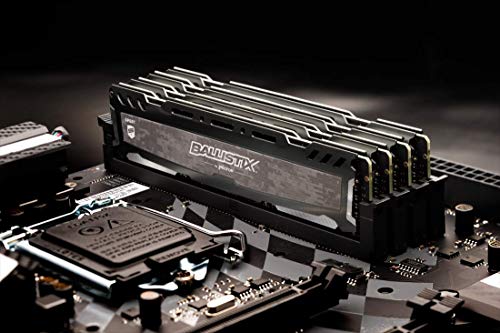 Image of Ballistix Sport LT 32GB Kit (8GBx4) DDR4 3000 MT /s (PC4-24000) SR x8 DIMM 288-Pin Memory - BLS4K8G4D30BESBK (Gray)