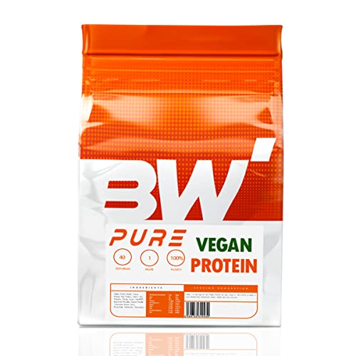 Bodybuilding Warehouse Pure Vegan Protein â€“ Plant-Based Protein Powder Blend (Hemp, Pea & Soy) â€“ 80 Servings â€“ Bodybuilding Warehouse (Chocolate, 2kg)