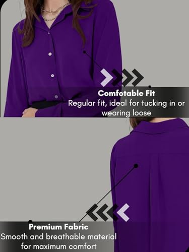 Image of GRECIILOOKS Women's Oversized Fit Rayon Crop Top Shirt | Comfortable Rich Korean Button Down | Workwear Top for Office & Casual Outfit
