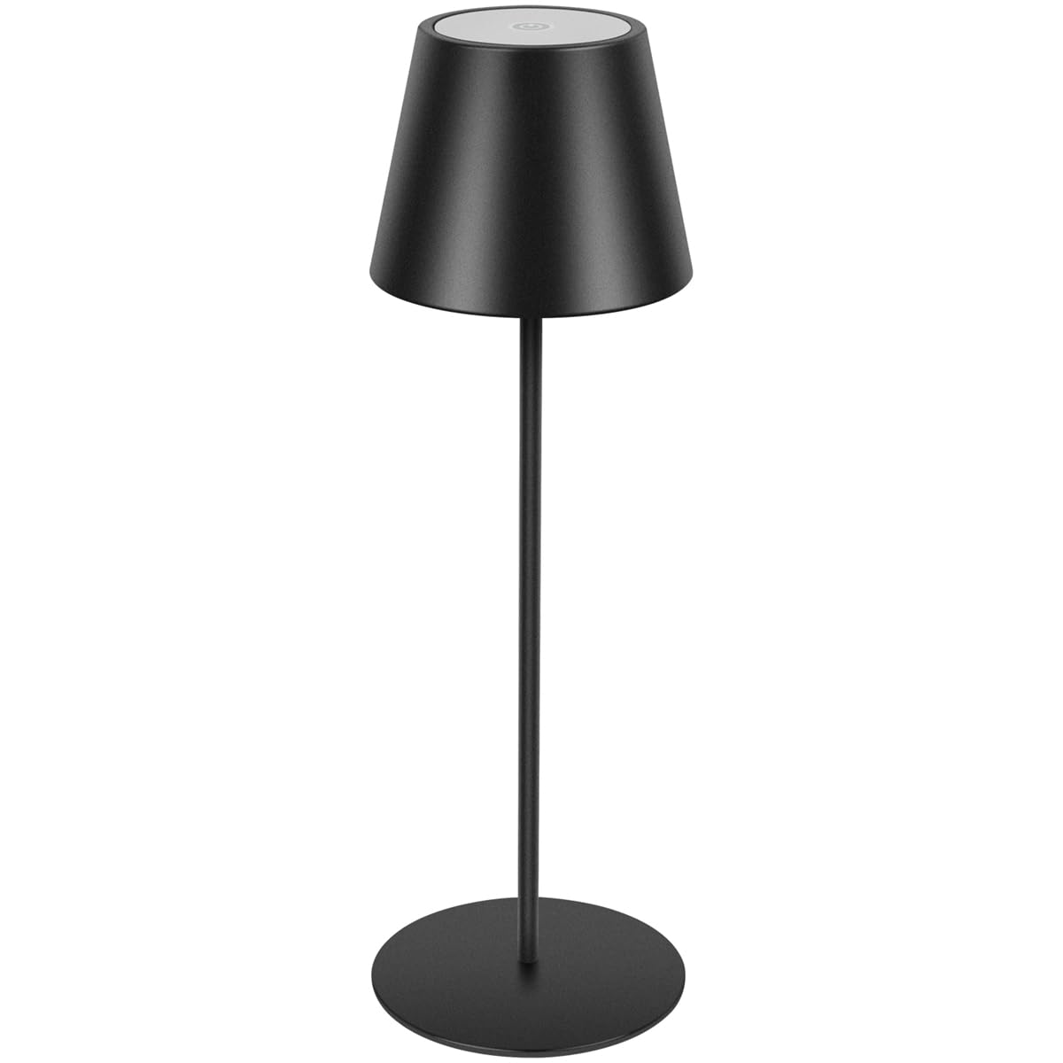 (incomplete) sunzone Cordless Table Lamp,Rechargeable Battery Operated Desk Lamp,Stepless Dimming Bottle Lamp,Waterproof Portable Night Light for Restaurant Coffee Bars,Home,Outdoor Party,Camping (Black)