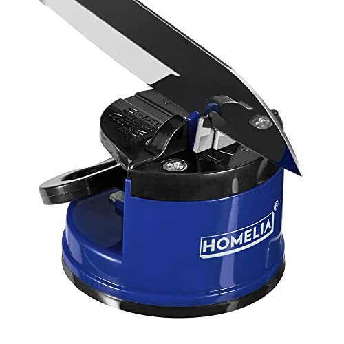 HOMELIA - Knife Sharpeners for Kitchen Knives - Pocket Knife Sharpener Tool - Cuchillos para cocina - Kitchen Knife Sharpener with suction cup - Blade Sharpener - Small Knife Sharpening Kit by HOMELIA - Used condition - US$8.59