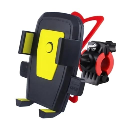 KFBJM Live Stream Holder Mountain Bike Mobile Phone Holder Electric Bike Motorcycle Mobile Phone Holder Car Riding Supplies (Color : Yellow)