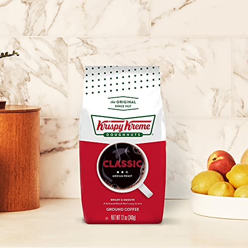 Krispy Kreme Classic, Ground Coffee, Medium Roast, Bagged 12 Oz #TOP5