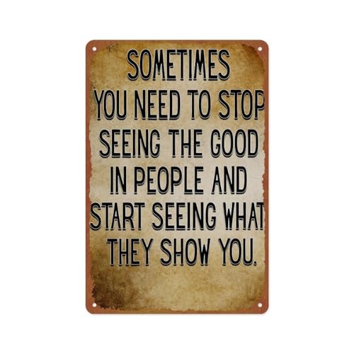 Vintage Metal Wall Sign - Sometimes You Need To Stop