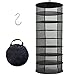 Hängendes Kräuter-Trockennetz 8-lagiger Pflanzennetz-Trockenständer Für Kräuter, 2ft Plant Hanging Mesh Trockennetz Schwarz(H160*D60 cm)