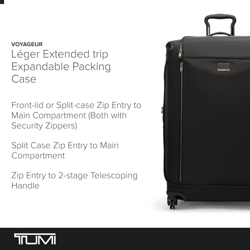 TUMI - Voyageur Leger 4륜 수하물 - 여성용 가볍고 넓고 매끄러운 실루엣, 내구성 있는 프리미엄 슈트케이스, 블랙/건메탈, 73.7cm(29인치) 확장 가능한 여행용 포장 케이스 — 사진 2