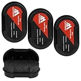 Flintronic 3PCS Schwamm zur Schuhpolitur, Polierschwamm, Universalpolitur für Lederwaren, für sofortigen Glanz, Für Schuhe, Stiefel und Taschen aus Leder, mit Nachfüllöl, Schwarz